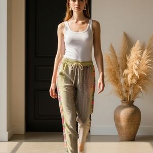 Rhea Chic Women's Multicolor Drawstring Pants (These Are Marked L/XL Runs S/M)